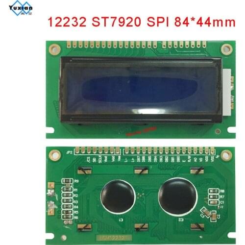 12232 LCM12232F Dots Matrix LCD Module blue LED Backlight Black character LCM Serial port parallel