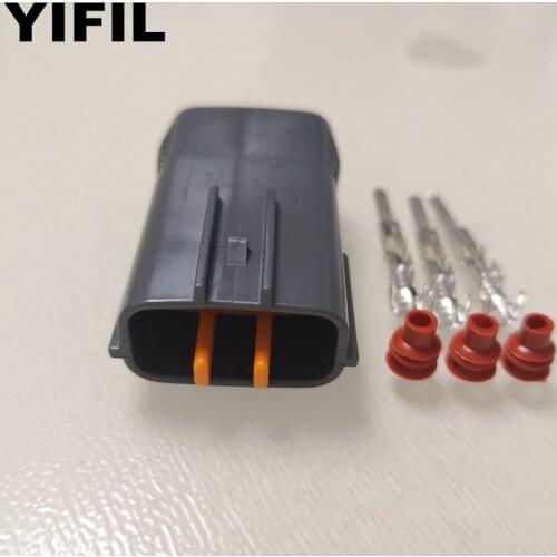 2pcs/lot 3 Pin/Way DL 090 Male Sumitomo Connector Plug Socket With Clip For Suzuki Nissan Mazda RX8 Ignition Coil 6195-0012