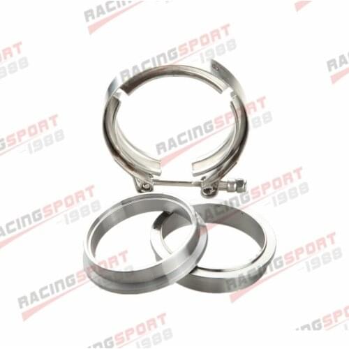 3" Self Aligning Male/Female V-Band Vband Clamp CNC Mild Steel Flange Kit