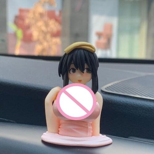 Anime Car Decoration Chest Shaking Kanako Action Figure Sexy Beautiful Girl Half Length Model PVC Collection Model Doll Toy Gift