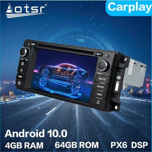 Android Multimedia For Jeep Sebring 300C Compass 4G+64GB Car Player Radio GPS Navigation Car Stereo IPS Touch Screen DSP Carplay