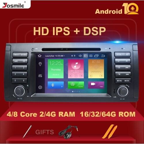 IPS DSP 8core 4GB 64G 1 din Android 10 Car DVD Player For BMW X5 E53 E39 multimedia Radio GPS stereo audio navigation head unit