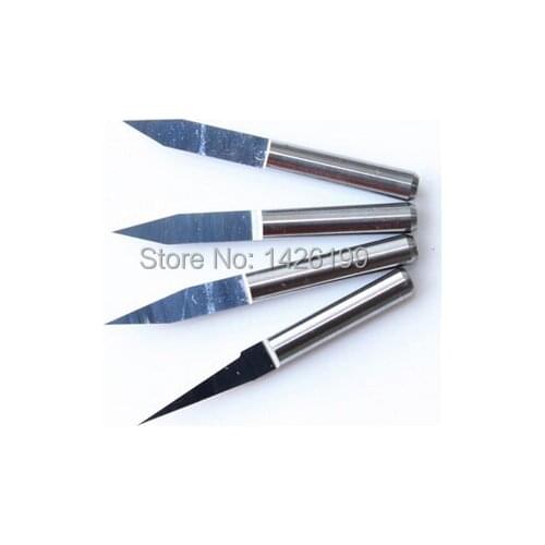 Free Shipping 10PCS 3.175mm 15 Degree 0.2MM End mill Carbide PCB CNC Engraving Bits ,Engrave Wood Acrylic PVC Metal tool