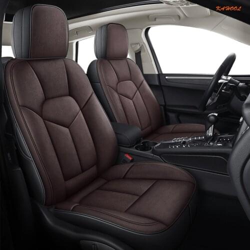 KAHOOL Custom Leather car seat cover For Renault Kadjar Koleos Megane II Laguna Latitude Fluence Scenic Captur Talisman seats