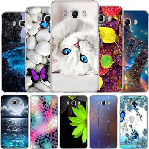 Case For Samsung Galaxy J7 2016 Case Cover Flower for Samsung Galaxy J7 2016 cover Silicone Funda for Samsung J7 2016 J710F Capa
