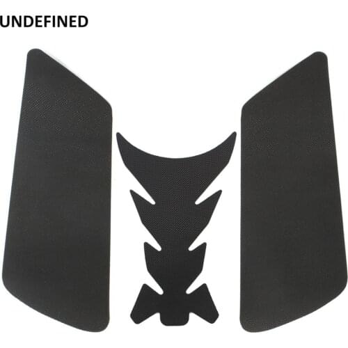Black Motorcycle Fuel Tank Traction Pad Sticker Side Knee Grip Protector Decals For Ducati 848 1098 1198 Pegatinas Moto