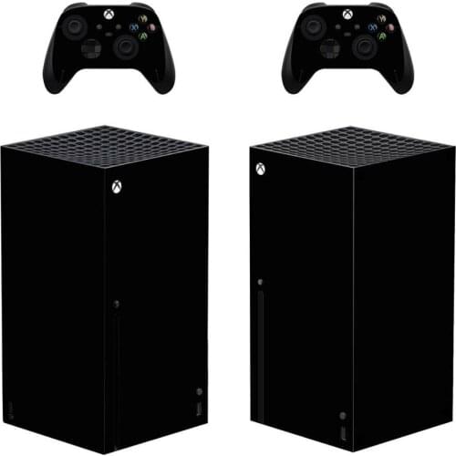 Pure Black Color Sticker Cover for Xbox Series X Console and Controllers Xbox Series X Skin Sticker Decal Vinyl