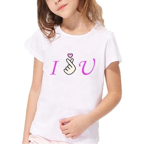 ZAIBO T-shirt childrens clothing childrens casual simple fashion cartoon cute shirt round neck short-sleeved childrens shirt