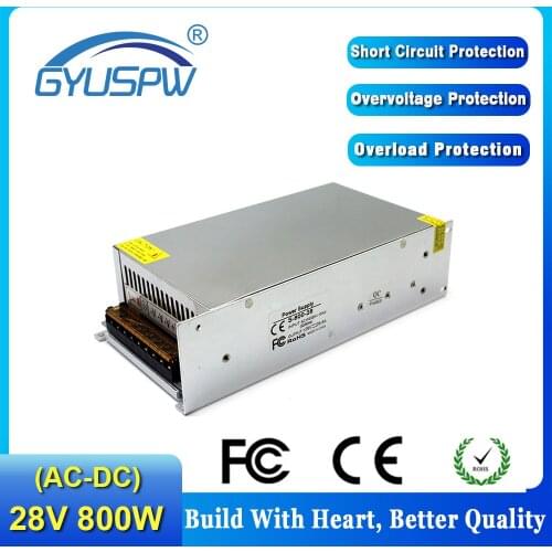 Switching power supply Transformers AC110V 220V TO DC28V 28.6A 800W Adjustable power supply for LED Strip Light CNC