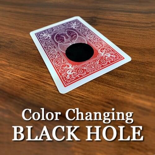 Color Changing Black Hole Magic Tricks Card Hole Vanishing Close Up Props Easy To Do Magician Props Illusion Gimmick