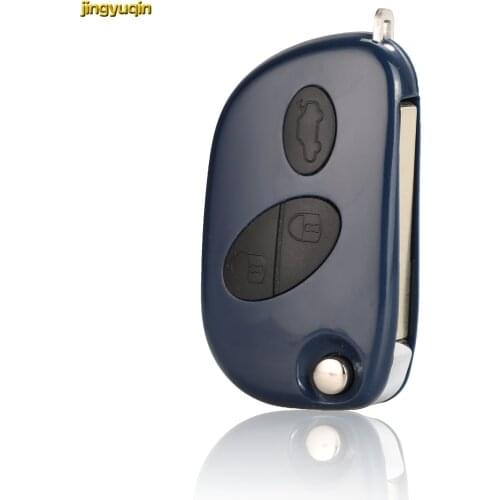 Jingyuqin 5pcs Flip Remote Key Shell Replacement for Maserati GRAN TURISMO QUATTROPORTE 3 Button Car Key Case Fob