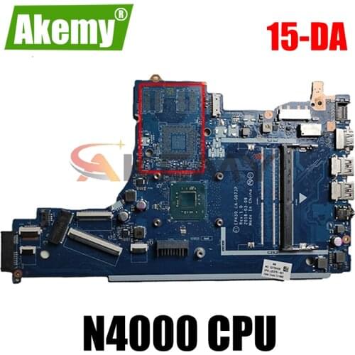 L20372-601 L20372-001 For HP 15-DA Laptop Motherboard EPK50 LA-G073P With N4000 CPU DDR4 100% Fully Tested (Free Shipping)