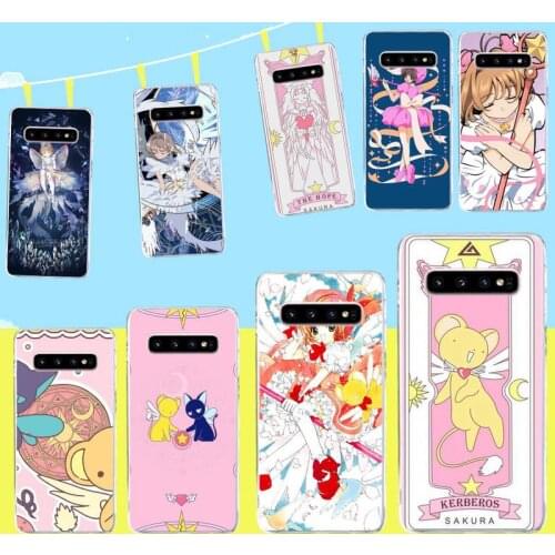 Sakura Card Captor Cardcaptor Soft Silicone TPU Phone Cover for Samsung S9 plus S5 S6 S7 edge S8 S10 plus
