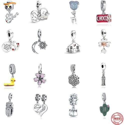 New European Red Choco Anchor Pink Bead Fit Original Pandora Charms Sterling Silver 925 Bracelets DIY Jewelry For Women Gift