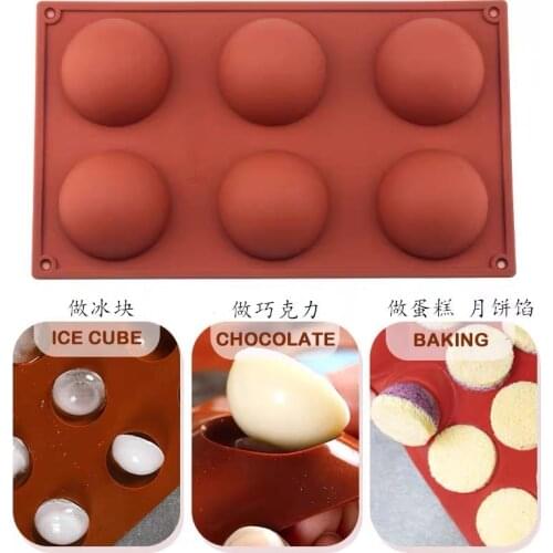 Semi-spherical silicone mold 6/8/15/24 holes kitchen accessories used for baking sweets and chocolate