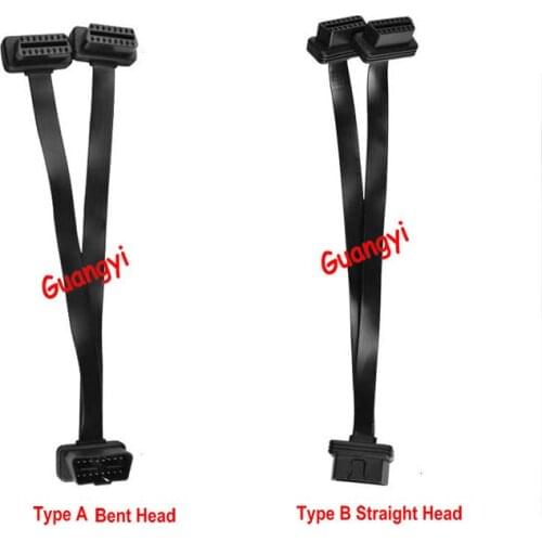 Ultra-thin Car OBD2 Cable Extension Cable OBD Flat Cable 16 Pin 16 Core