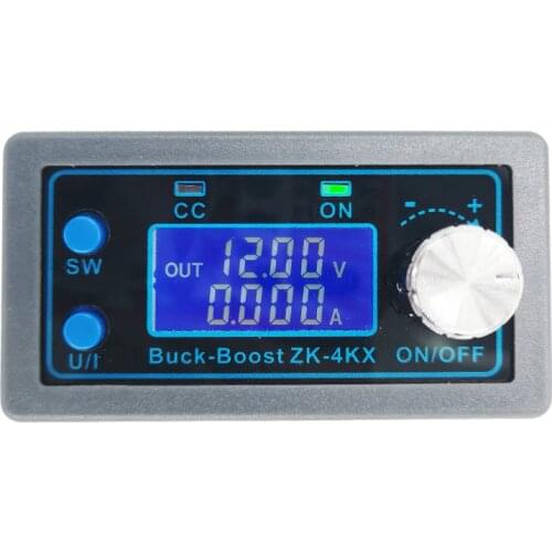 ZK-4KX, DC Buck Boost Converter, DC CV 0.5-30V, 4A Power Module, Adjustable Regulated Power Supply for Solar Battery Charging