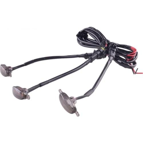 1 Set Car Smoked Black LED Front Bumper Grille DRL Daytime Running Lights Fit for Toyota FJ Cruiser 2007 2008 2009 2010-2014