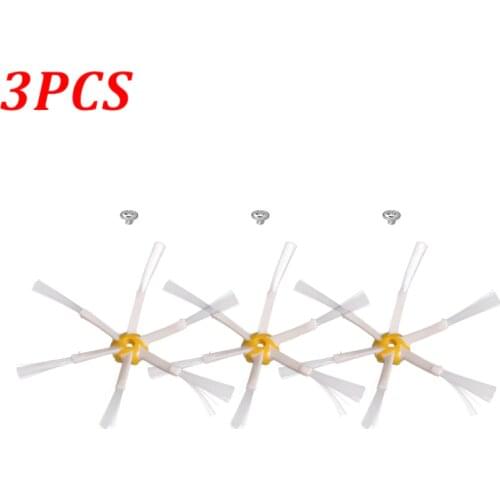 3PCS 6 Arms Side Brush Replacement for iRobot Roomba 600 700 Series 510 530 550 620 650 760 770 780 Robot Vacuum Cleaner Parts