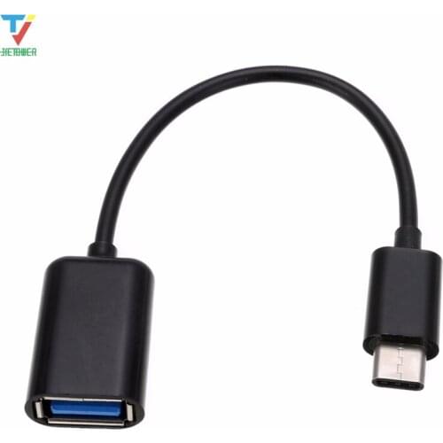 300pcs/lot 16.5cm Mini Type C OTG Cable Adapter USB 3.1 Type-C Male to USB 2.0 A Female OTG Data Cable Cord Adapter wholesale