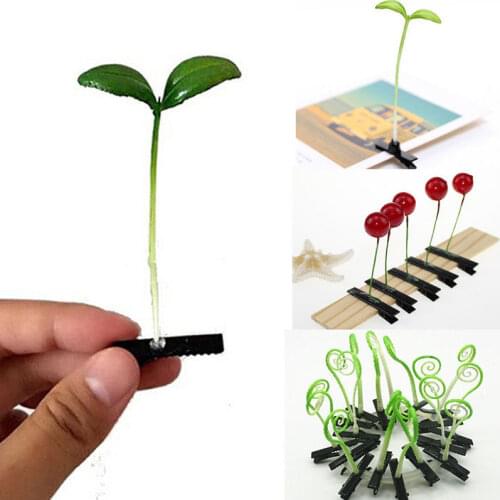 4*6cm Funny Show Bean Sprout Bobby Hairpin Flower Plant Hair Clips For Kids Girls Women