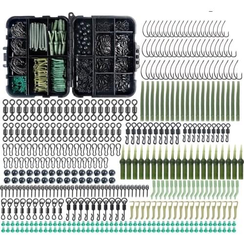 420 European Style Carp Fishing Accessories Set From European Fishing Library, Hook Block Bean Swivel Fishing Gear