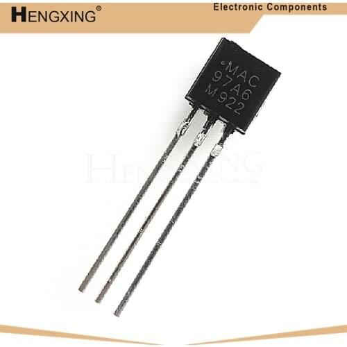 50piece MAC97A6 97A6 TO-92 Triacs THY .6A 400V TRIAC new original In Stock