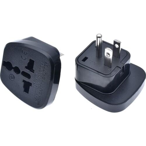 America Universal Travel CE Copper 15A Power Socket Adapter India Russia Israel German France AU UK EU to US Plug Adaptor Type B