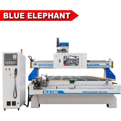 ATC CNC Router 2040 Carousel Type 4 axis Cutting and Engraving Aluminum Composite Panels Machine