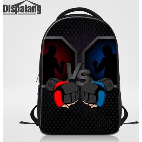 Dispalang Boxing Gloves Printing Laptop Backpack Men Boxeo School Bags For Boys Mochila Masculina College Bagpack Mens Backpacks