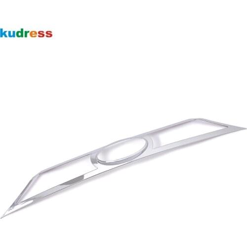 For Ford Edge 2015 2016 2017 Chrome Car Rear Trunk Cover Trim Decoration Tailgate Frame Garnish Strip Car Styling Accessories