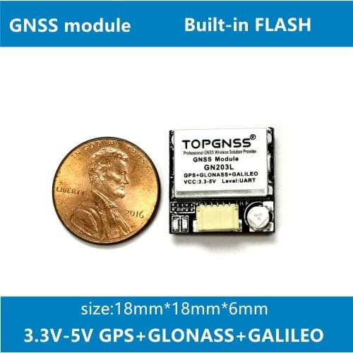 GN-203L TTL UART UAV module Small GPS GNSS BDS GLONASS GALILEO QZSS antenna receiver nmea0183 3.3V-5V Drone Built-in FLASH