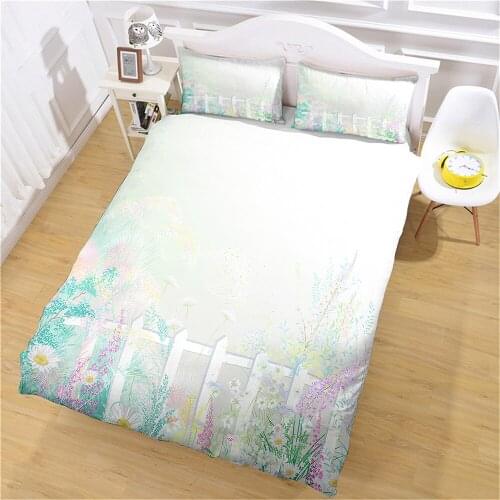 Bedding Set Quilt Cover Home Solid Color Simple Printing Bedroom Bed Large Bedspread Design Pillow Case Can Be Customized