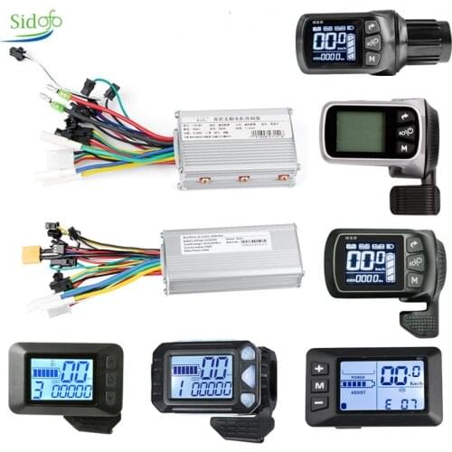24v/36v/48v 350W 500w Electric Bike Brushless Motor Controller with LCD Display Electric Bicycle Scooter E-bike Parts