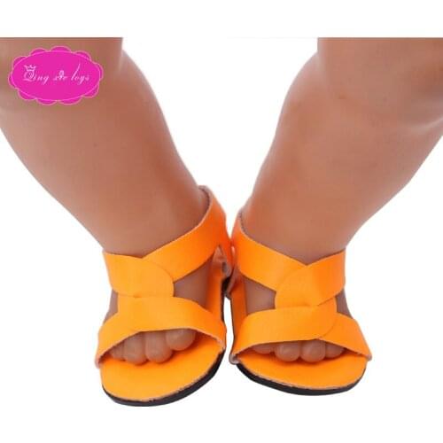 Doll shoes are suitable for 43 cm boy and girl summer wear sandals there are 10 different colors to choose from g188