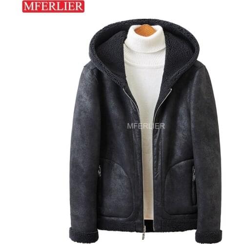Mferlier Men's Faux Leather Jackets