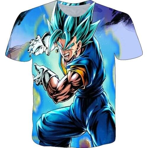 Fashion Anime Series 3D Printing Tee Summer Mens And Womens Plus Size T-Shirt Can Be Parent-Child Children Size 4-14 Years Old