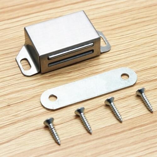 Stainless Steel Magnetic Door Catch, Heavy Duty Magnet Latch Cabinet Catches for Cabinets Shutter Closet Furniture Door