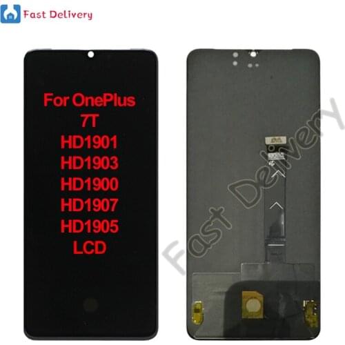 Original For OnePlus 7T HD1901 HD1903 HD1900 HD1907 HD1905 LCD Display Touch Screen Digitizer Assembly For OnePlus 1+7T lcd