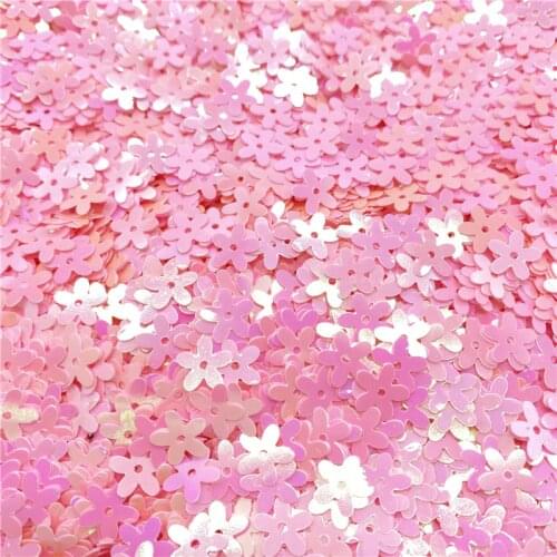 500Pcs/Lot 10mm Sequins PVC Flat Flower Shape Loose Sequin Paillettes Sewing Craft DIY Scrapbooking #06