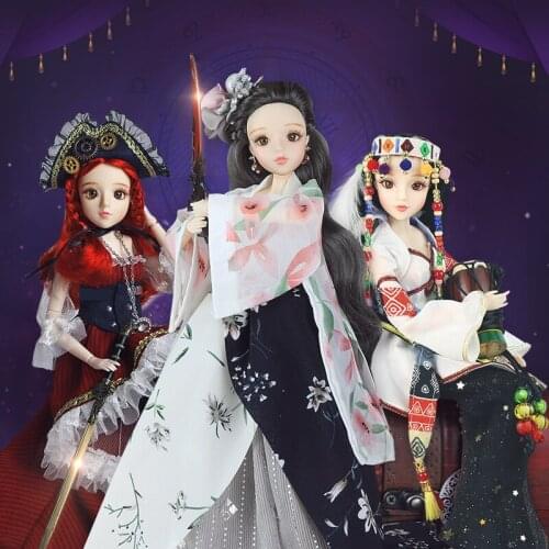 DBS 1/6 BJD toy natural skin joint body including clothes shoes gift box Major Arcana TAROT CARD anime doll 30cm girls gift