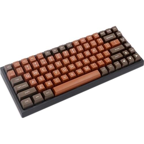 Chocolate Color Design SA Profile Keycaps For Cherry Mx Switch Mechanical Gaming Keyboard ABS 2 Colors 134 Keys Key Caps Kit1 2