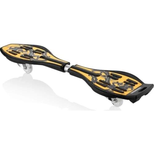Triathlon T154 Maple Double Rocker Skateboard for Adults and Teens 2 Wheel Double Board 4 Color Dragon Patterned