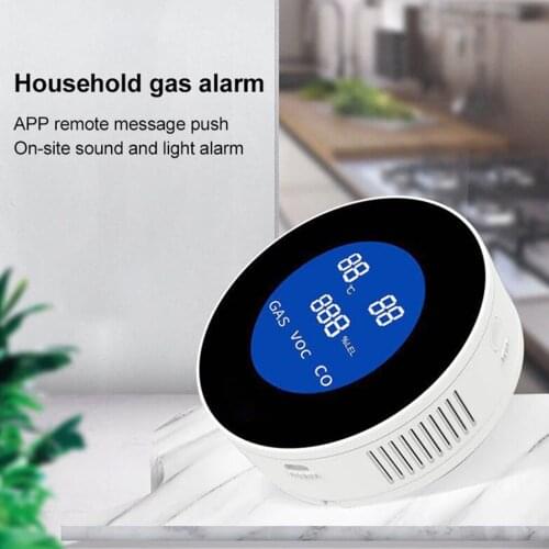 Tuya Leakage Alarm Kitchen WiFi Air Detector Indoor Air Leakage Sensor Smart Natural Gas Alarm Combustible Gas Leak Detector