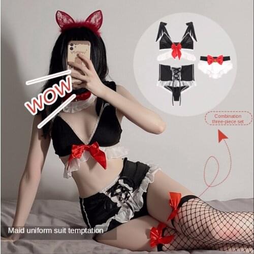 Sexy Lingerie Cute Maid Split Suit Maid Uniform Temptation Princess Nightclub Cosplay Costume