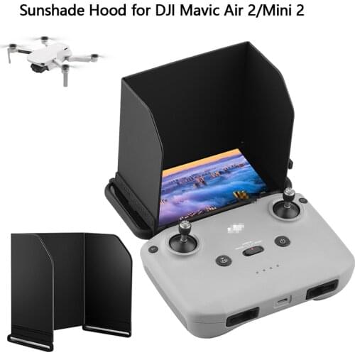 Remote Control Sunshade Hood for DJI Mavic Air 2/2S/Mini 2 Remote Controller Phone Foldable Sun Hood Anti-glare Drone Accessory