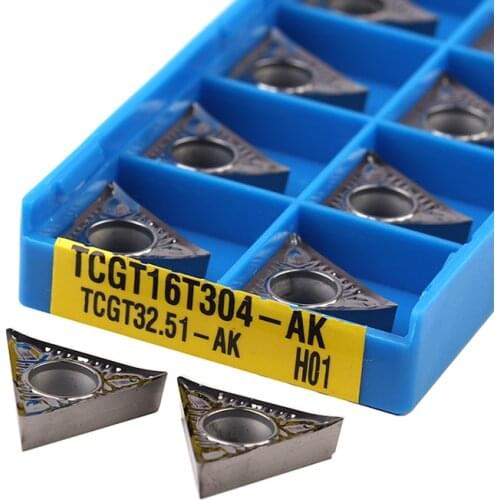 TCGT16T302 TCGT16T304 TCGT16T308-AK H01 High quality Carbide inserts CNC lathe tools Milling inserts Aluminum tool Turning blade
