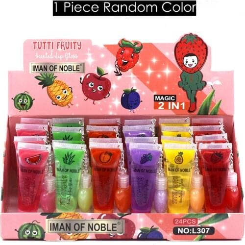 Tutti Fruity Scented Lip Balm Glasting Water Gloss Fruit Lip Oil Moisturizing Lip gloss Plumper Durable Therapy Repair Dry Lips