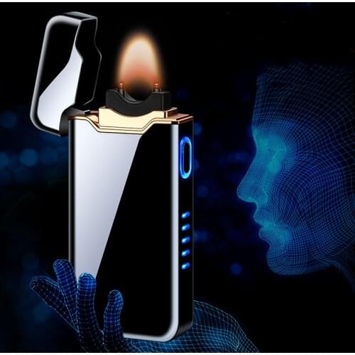 Arc lighter USB LED Cigarette Cigar Lighter Gadgets For Men Bring Gift Box
