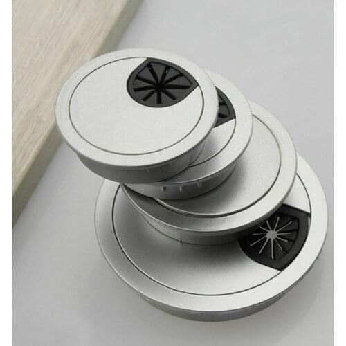 50/53/60/80mm Computer Desk Grommet Cable Port Surface Outlet Wire Hole Cover